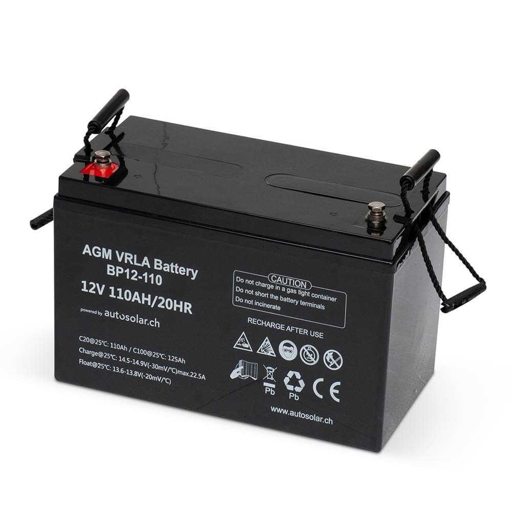 AGM 100 Ah Batterie - wartungsfrei und auslaufsicher