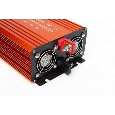 Onduleur solaire 2000 W avec by-pass - Onde sinusoïdale pure - 24 V à 230 V