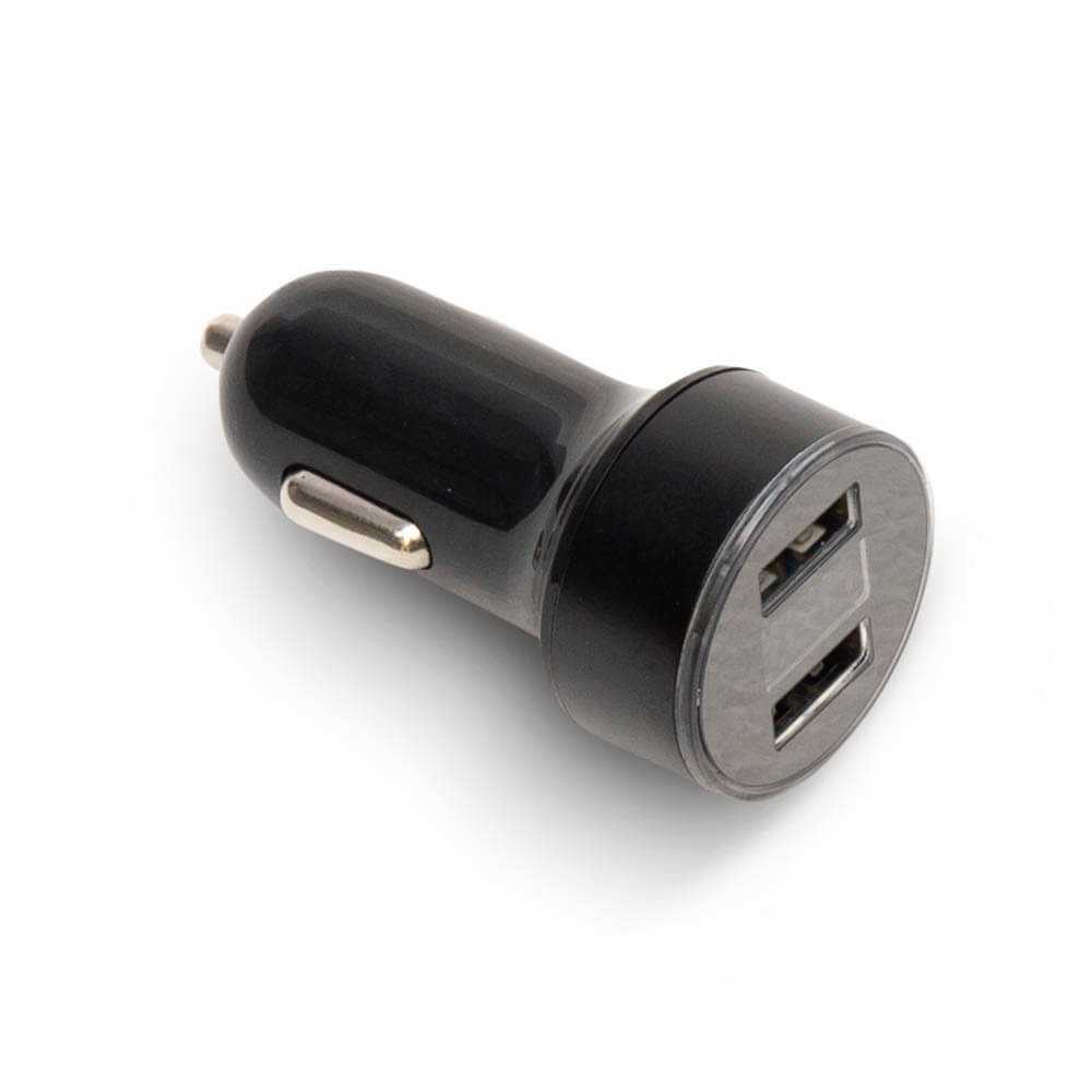 Cigarette lighter plug with USB connection