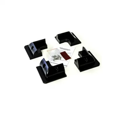 Profilé solaire d'angle de spoiler en plastique noir