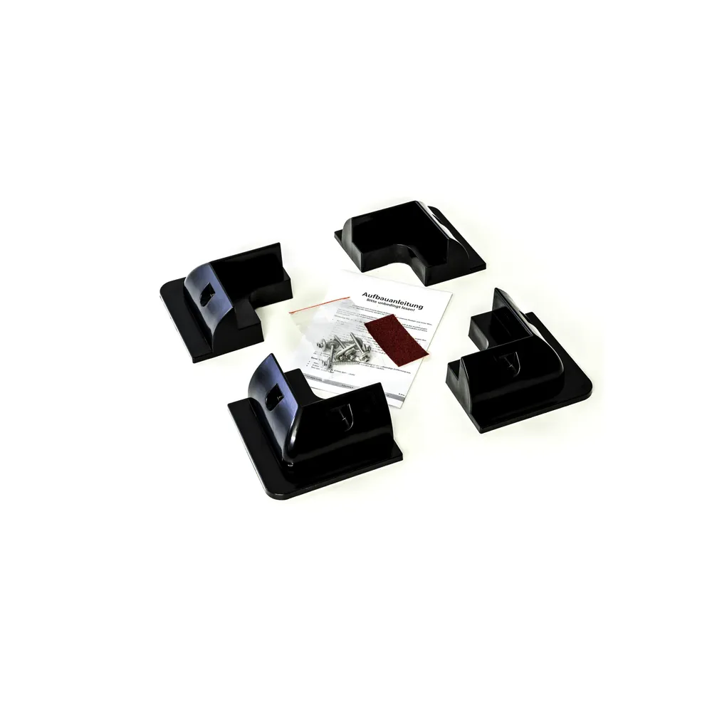 Profilé solaire d'angle de spoiler en plastique noir