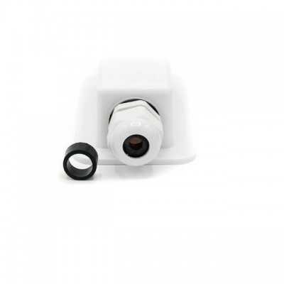 Traversée de toit blanc pour câbles solaires - simple