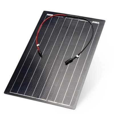Flexibles Solarmodule: 60W Solarpanel schwarz für Schiffe
