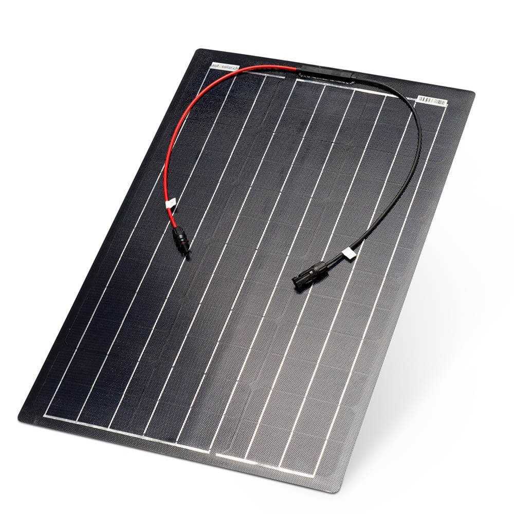Modules solaires flexibles&nbsp;: panneau solaire noir de 60&nbsp;W pour navires