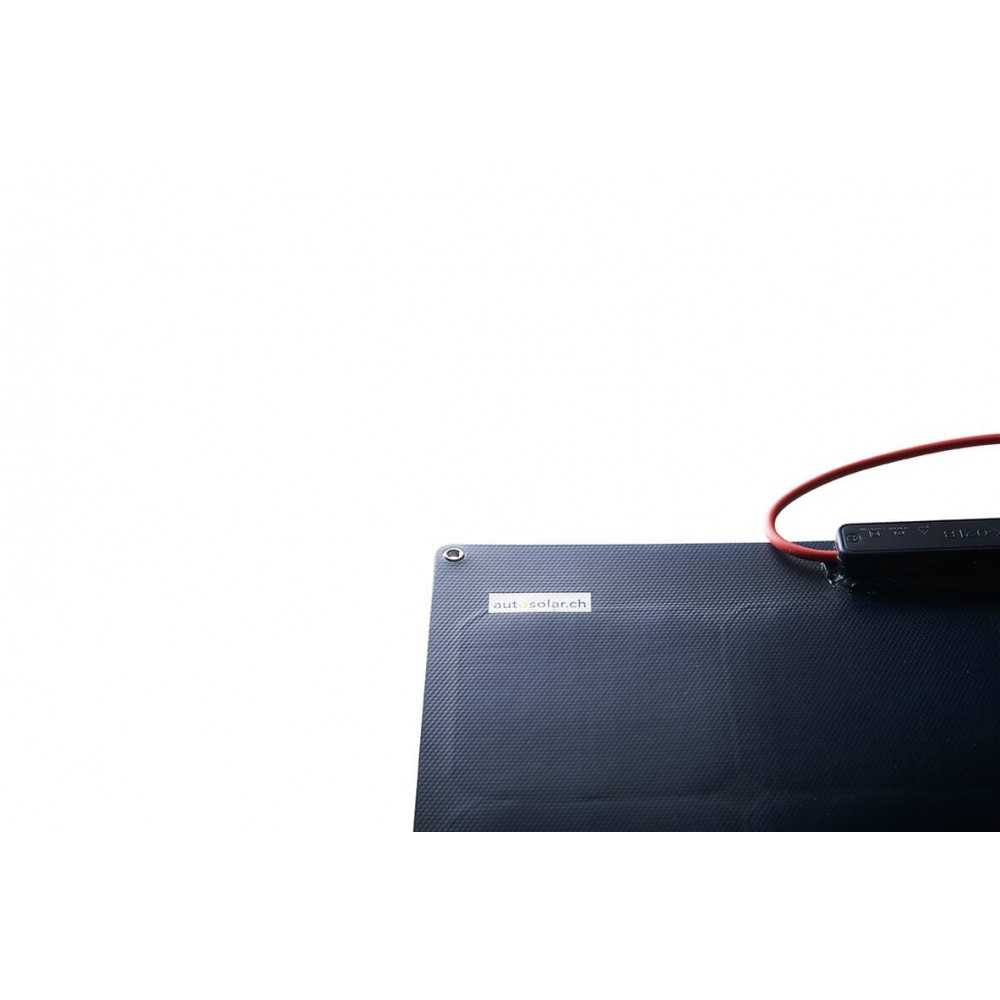 Modules solaires flexibles&nbsp;: panneau solaire noir de 60&nbsp;W pour navires