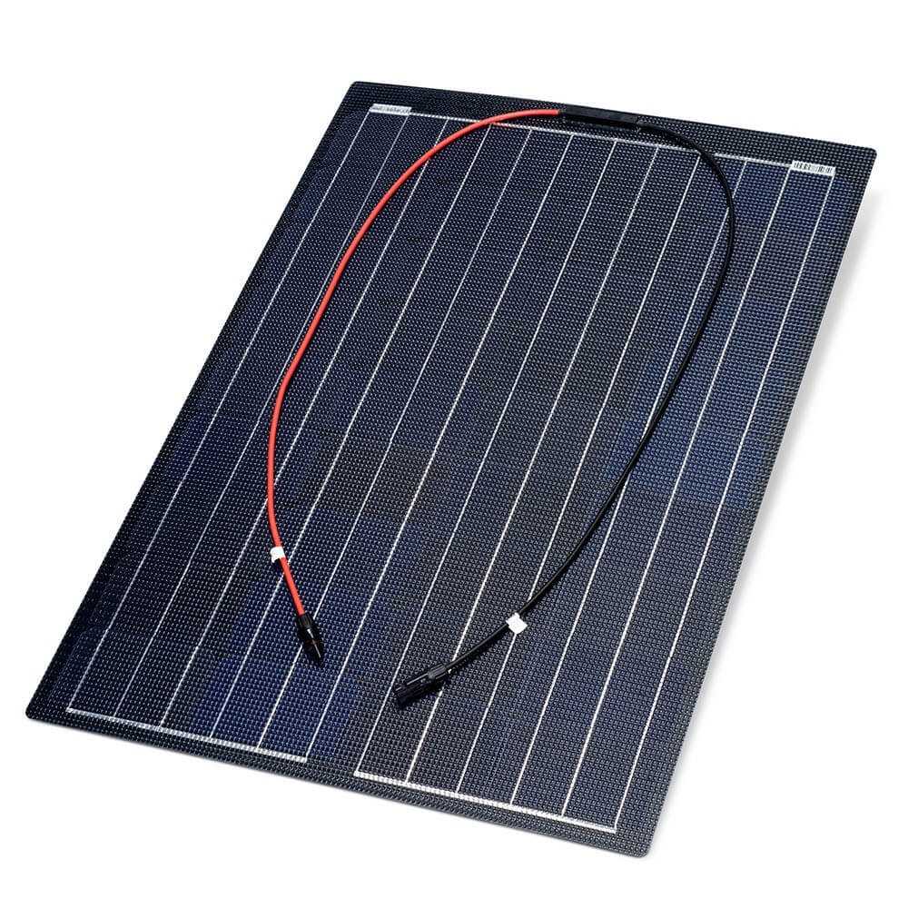 Solarmodule: 100W Solarpanel schwarz Marine