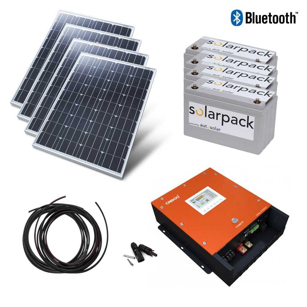 Komplettset 4x 250w Solaranlage Mit Lithium Batterie Fur 230v Premium