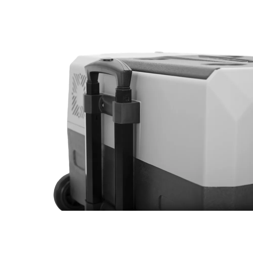 Elektrische Kühlbox 40l mit abnehmbaren Rollen und Griff Elektrische Kühlbox 40l mit abnehmbaren Rollen und Griff