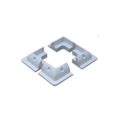 Kit de montage blanc&nbsp;: spoiler d'angle - connecteur - passage de toit