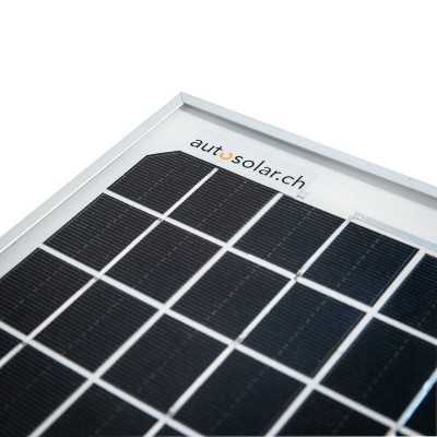 Monocrystalline solar panel 10W - Solar module 10 Watt - AutoSolar AG