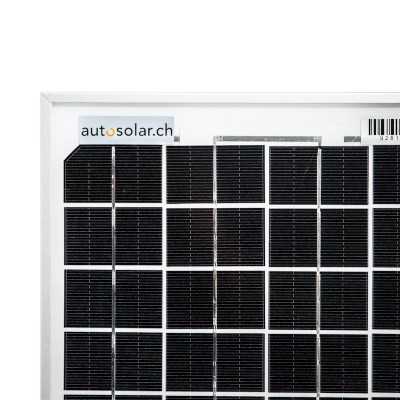 Monokristallines Solarpanel 50W - Solarmodul - Solarplatte 50 Watt