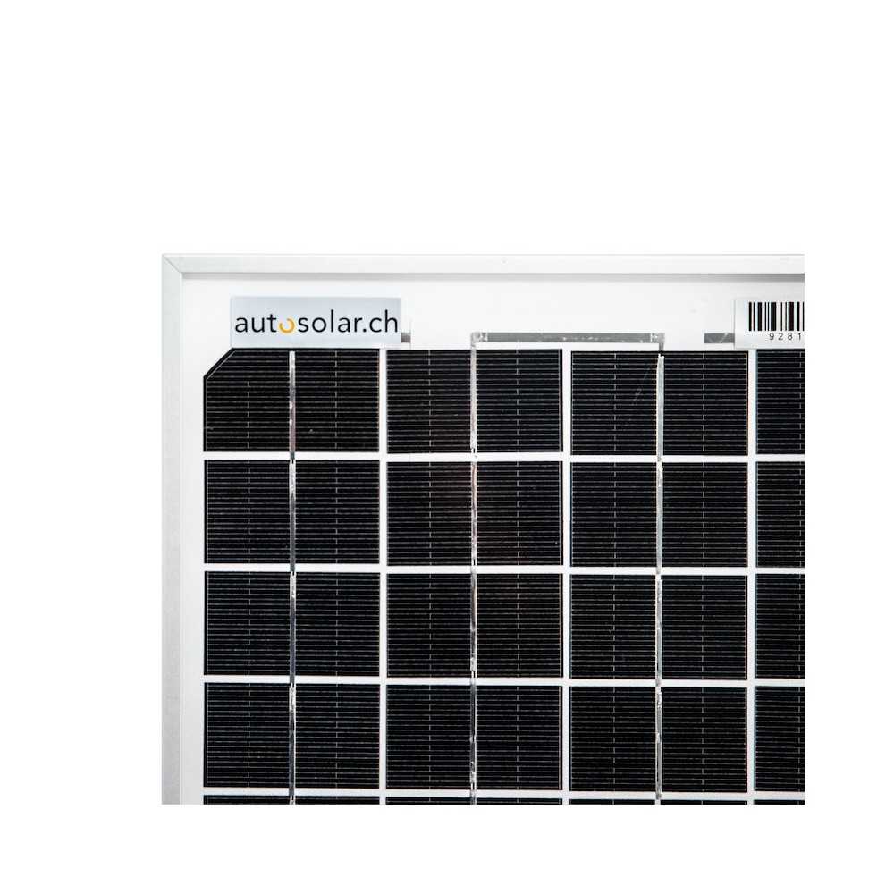 Panneau solaire monocristallin 10 W - Module solaire 10 watts - AutoSolar AG