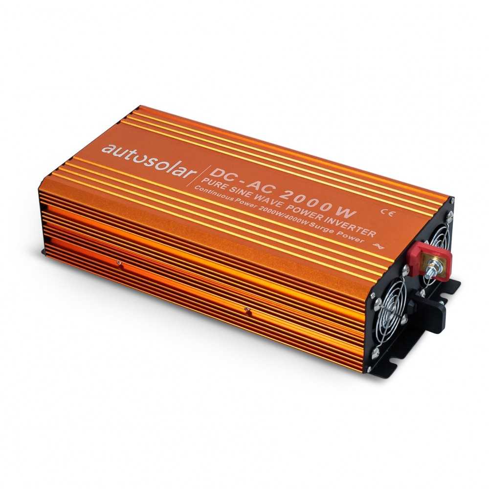 Onduleur 2000 W - Onde sinusoïdale pure - 24 V à 230 V - Onduleur 2000 W