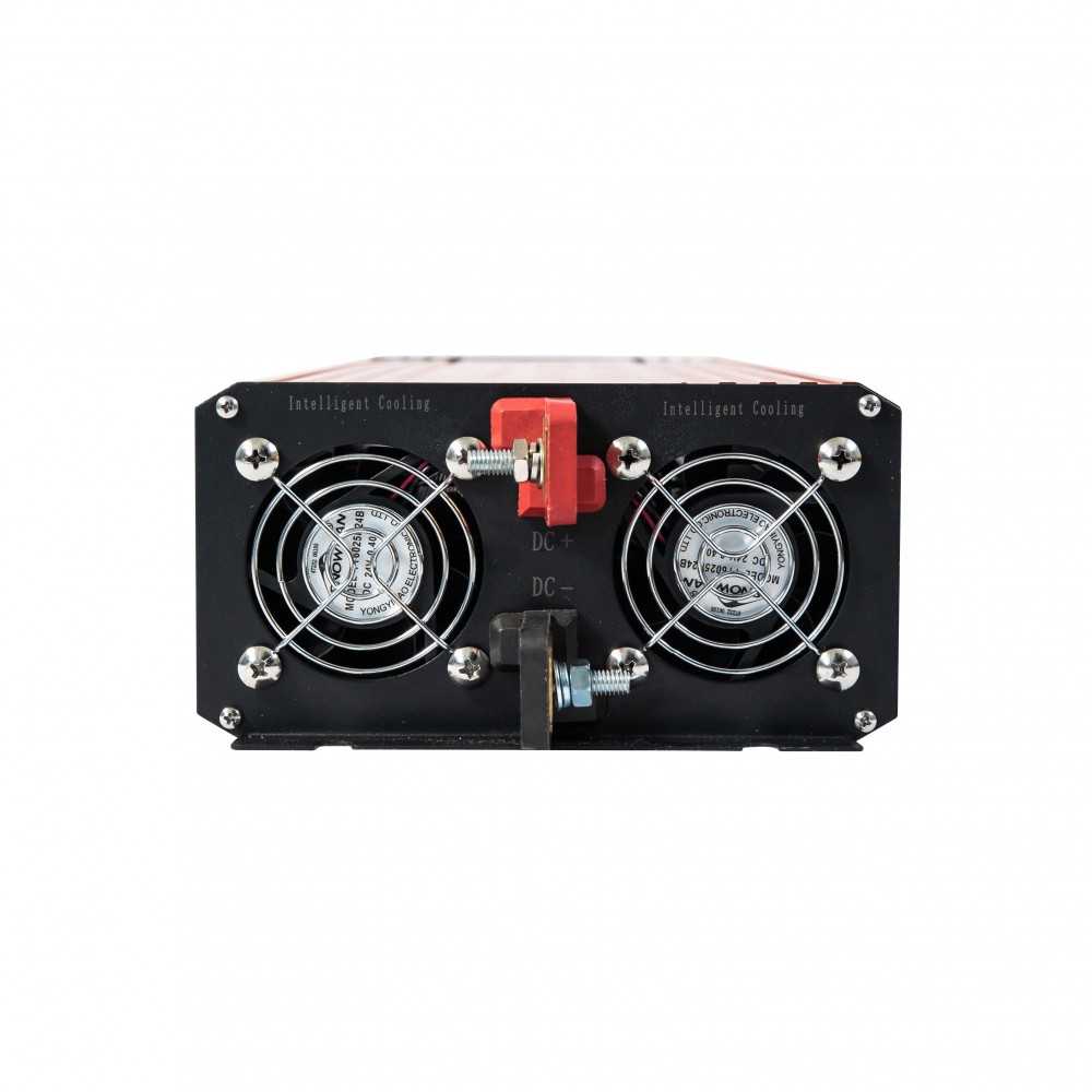 2000 watt solar inverter with bypass - pure sine wave - 24V to 230V