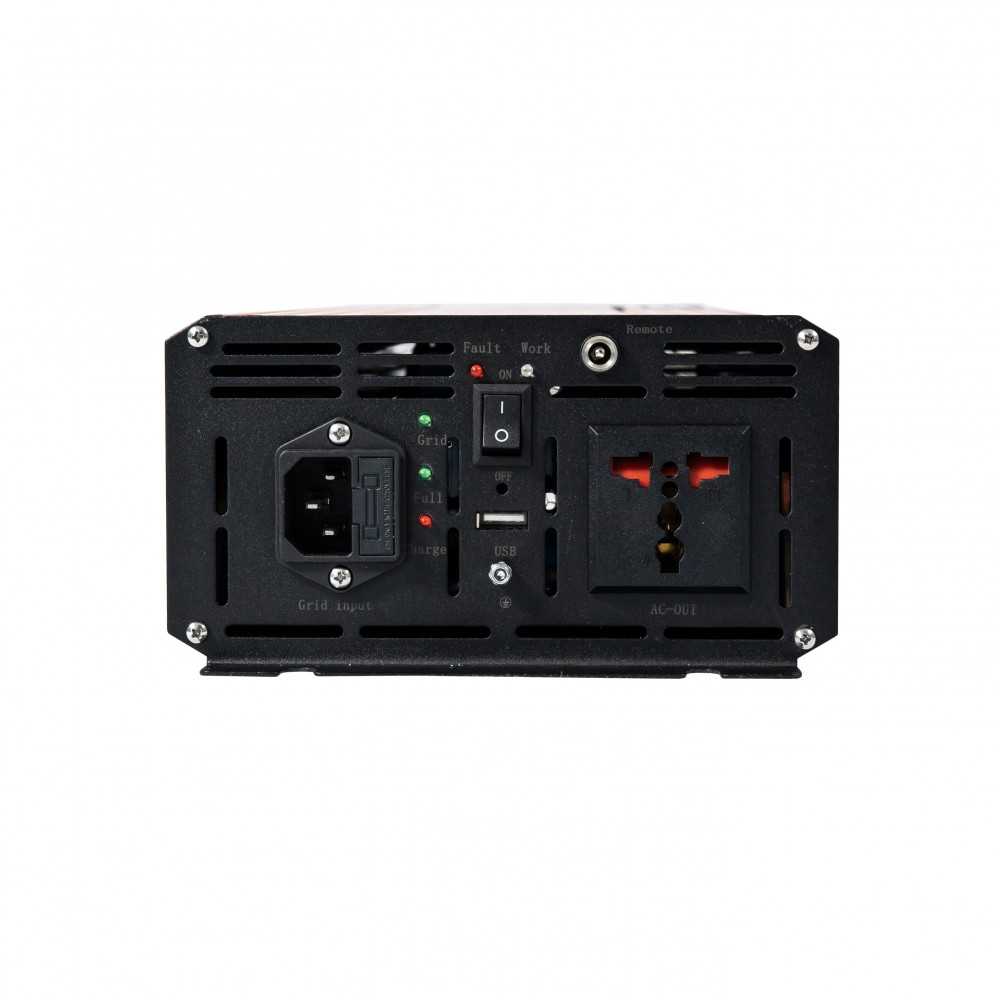 2000 Watt Solar Inverter with Bypass - Pure Sine Wave - 12V to 230V