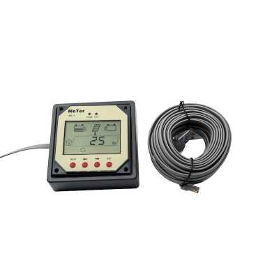Télécommande LCD MT-1 pour régulateurs de charge doubles - AutoSolar.ch