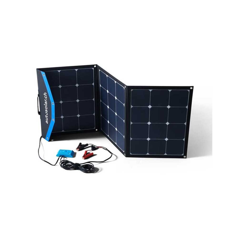 Effizientes Solarmodul 120W: Faltbarer Solarkoffer 120W flexibel - inkl. Ladegerät und Anschlussklemmen Effizientes Solarmodul 120W: Faltbarer Solarkoffer 120W flexibel - inkl. Ladegerät und Anschlussklemmen