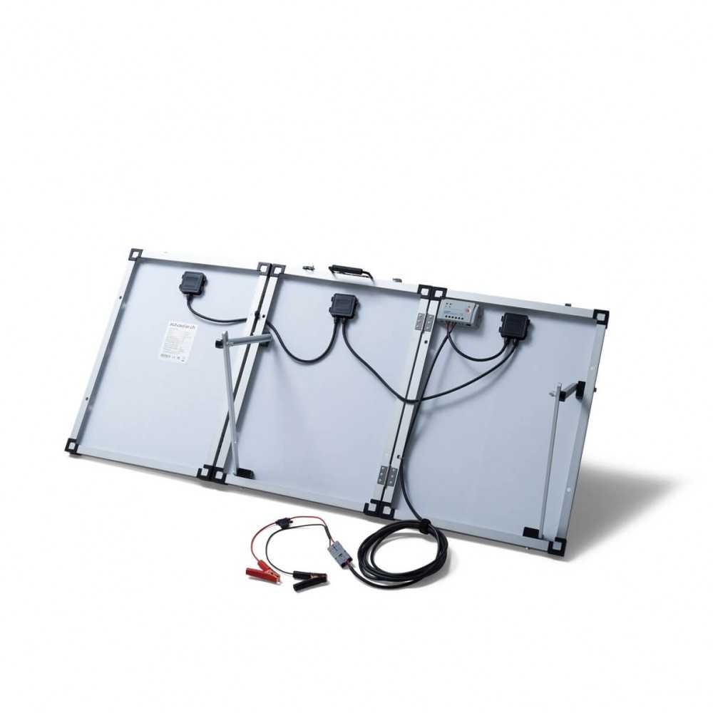 Boîtier solaire monocristallin 150 W avec contrôleur de charge MPPT 10 A