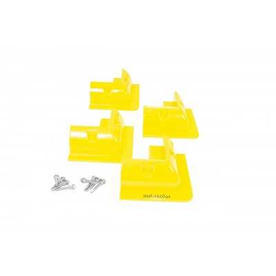 4 corner brackets for mounting framed solar modules - corner spoilers
