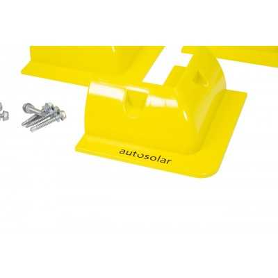 4 corner brackets for mounting framed solar modules - corner spoilers