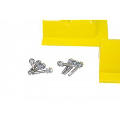 4 supports d'angle pour le montage de modules solaires encadrés - déflecteurs d'angle