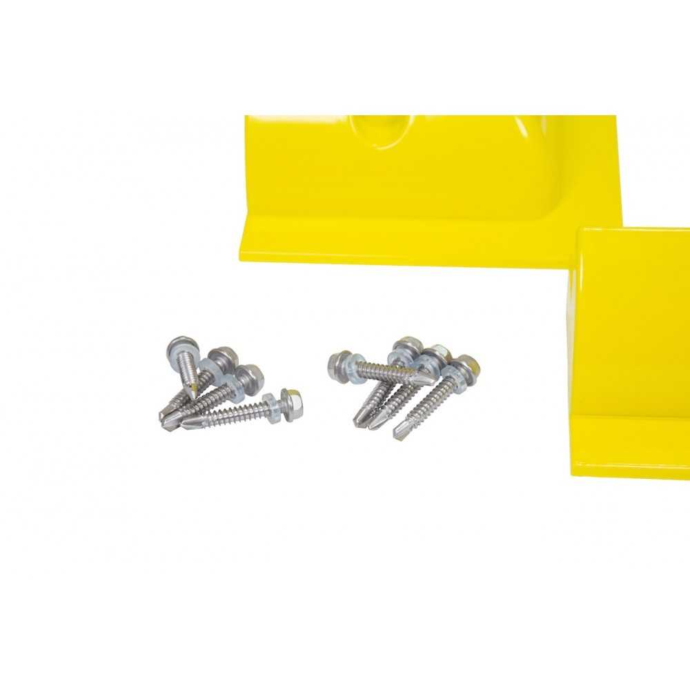 4 supports d'angle pour le montage de modules solaires encadrés - déflecteurs d'angle