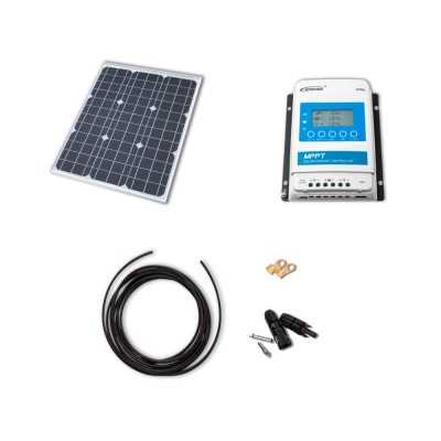 Solarset 50W mit 10A MPPT-Laderegler