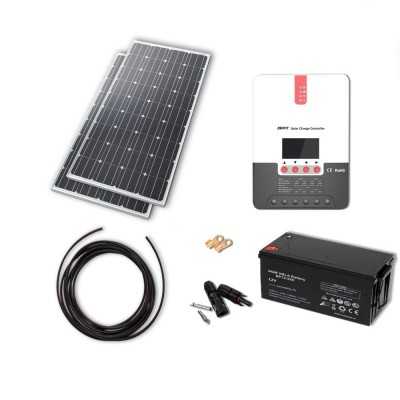 Solarset 320W mit 30A MPPT-Laderegler und 220Ah AGM-Batterie