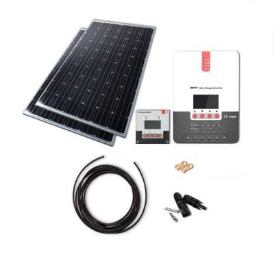 Solaranlage 800W, 24V mit 60A MPPT Laderegler und Fernbedienung