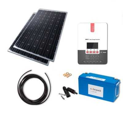 Solarset 670W mit 60A MPPT Laderegler und 200Ah Lithiumbatterie