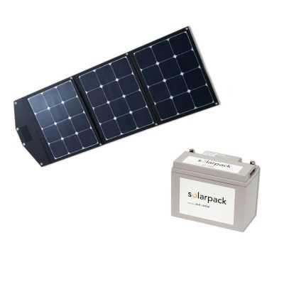 Effizientes Solarmodul 120W: Faltbarer Solarkoffer 120W flexibel - inkl. Ladegerät und Anschlussklemmen