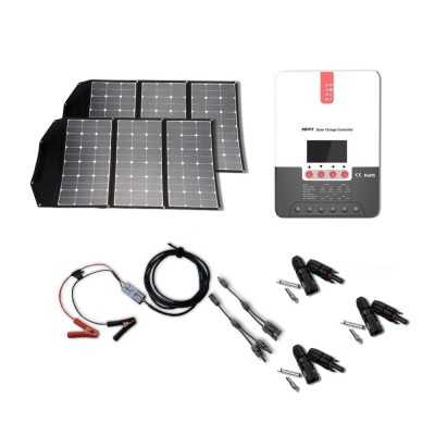 Effizientes Solarmodul 180W: Faltbarer Solarkoffer 180W flexibel - inkl. Ladegerät und Anschlussklemmen