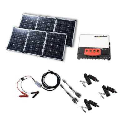 Effizientes Solarmodul 120W: Faltbarer Solarkoffer 120W flexibel - inkl. Ladegerät und Anschlussklemmen
