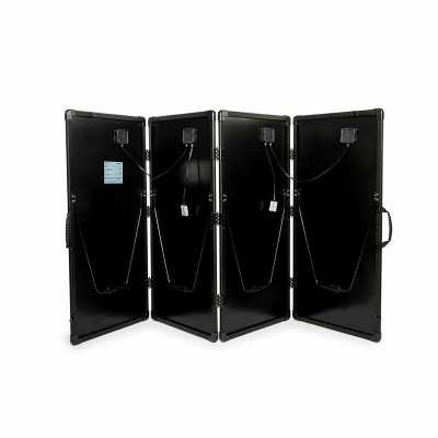 Valise solaire de 440 watts, avec contrôleur de charge, pliable