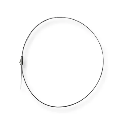 Kit de fixation pour balcon avec 12 attaches de câble en acier inoxydable.