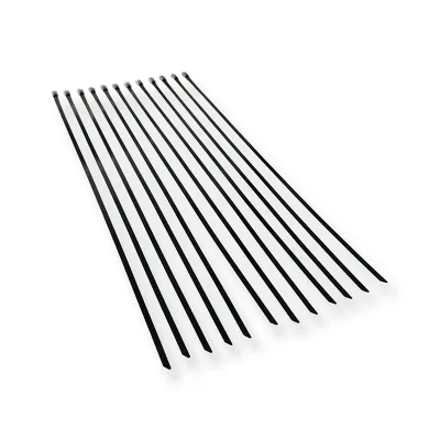 Kit de fixation pour balcon avec 12 attaches de câble en acier inoxydable.