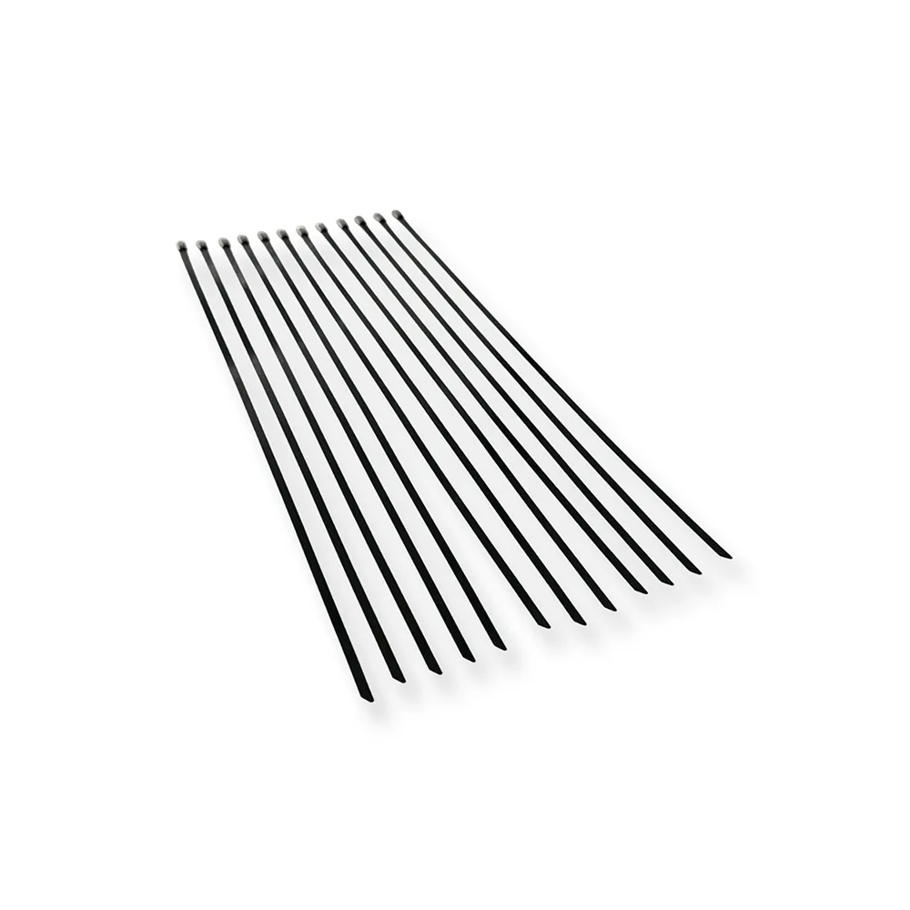 Fixing set for balcony with 12 stainless steel cable ties. Fixing set for balcony with 12 stainless steel cable ties.