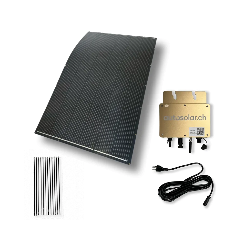 Balkonsolar 375W flex - Plug & Play Solaranlage mit APP