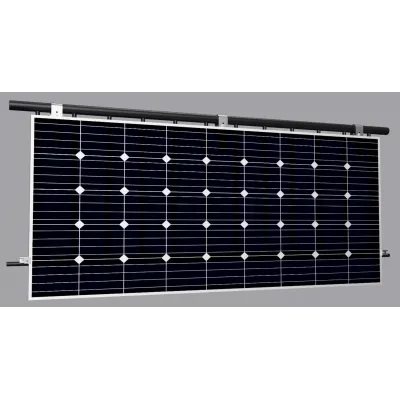 Mounting kit for balcony with 1 module up to 166cm frame width.