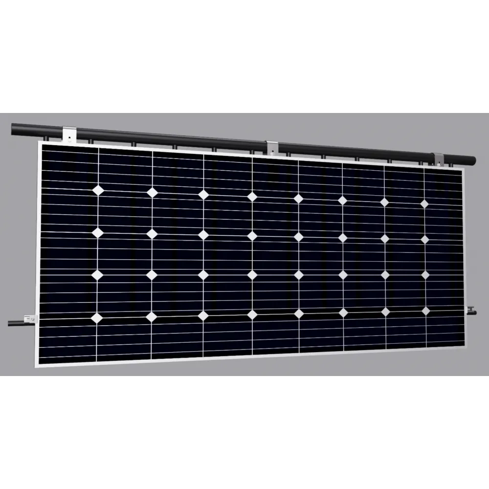 Kit de montage pour balcon avec 1 module jusqu'à une largeur de cadre de 166 cm.