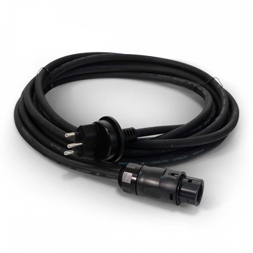Solar cable for module inverters with CH plug