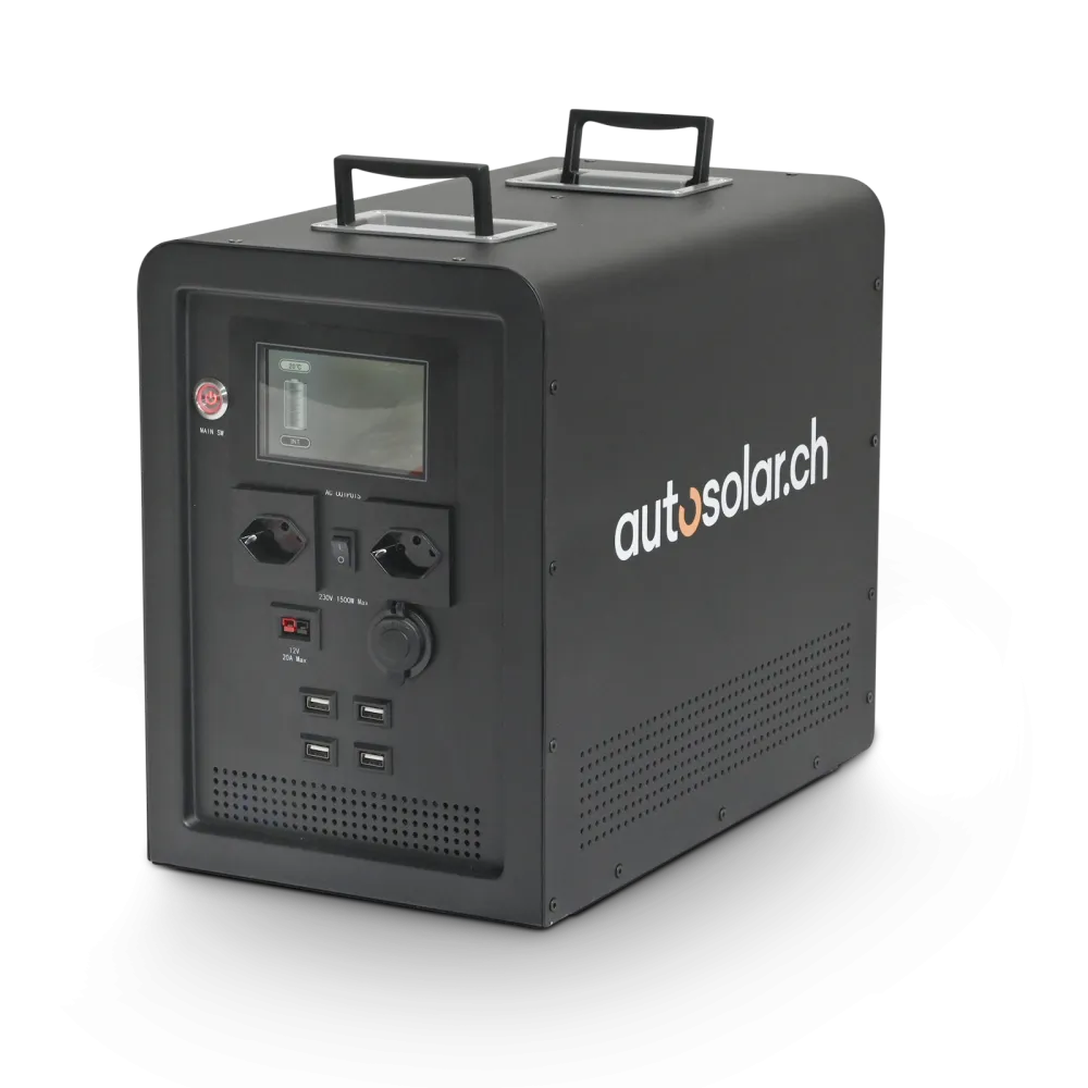 Solargenerator 1500W -kompakter Generator inkl. Lithium-Batterie Solargenerator 1500W -kompakter Generator inkl. Lithium-Batterie