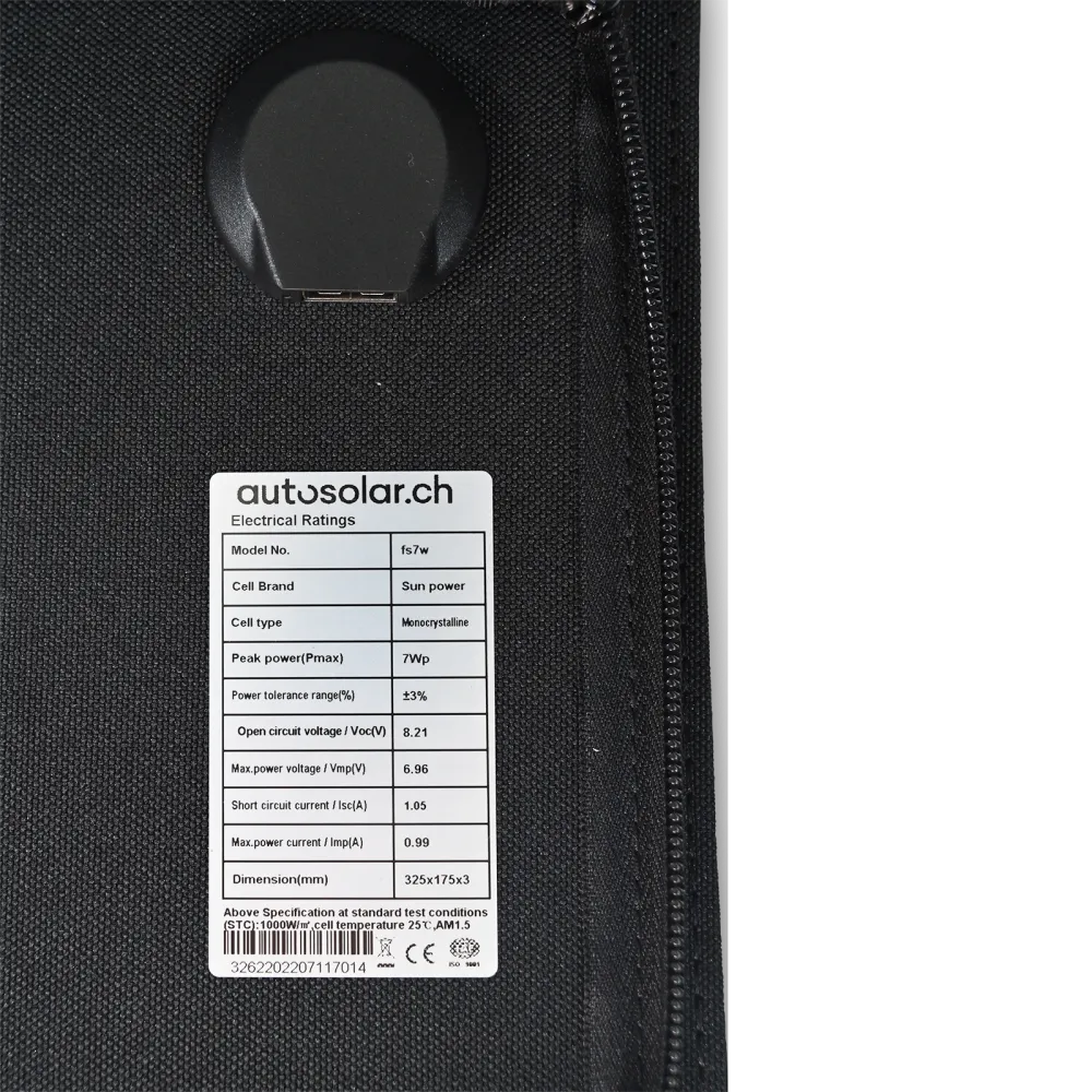 Solarmodule: Faltbar, effizient, 6W mit USB-Anschluss - AutoSolar.ch Solarmodule: Faltbar, effizient, 6W mit USB-Anschluss - AutoSolar.ch