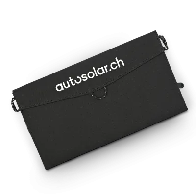 Faltbares, effizientes Solarmodul 12W mit USB-Anschluss - AutoSolar.ch