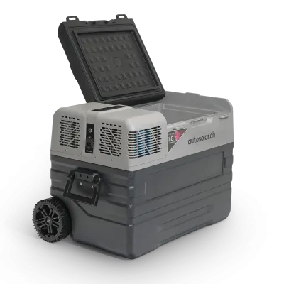 Kompressor Kühlbox 40l mit abnehmbaren Rollen und Griff- AutoSolar.ch