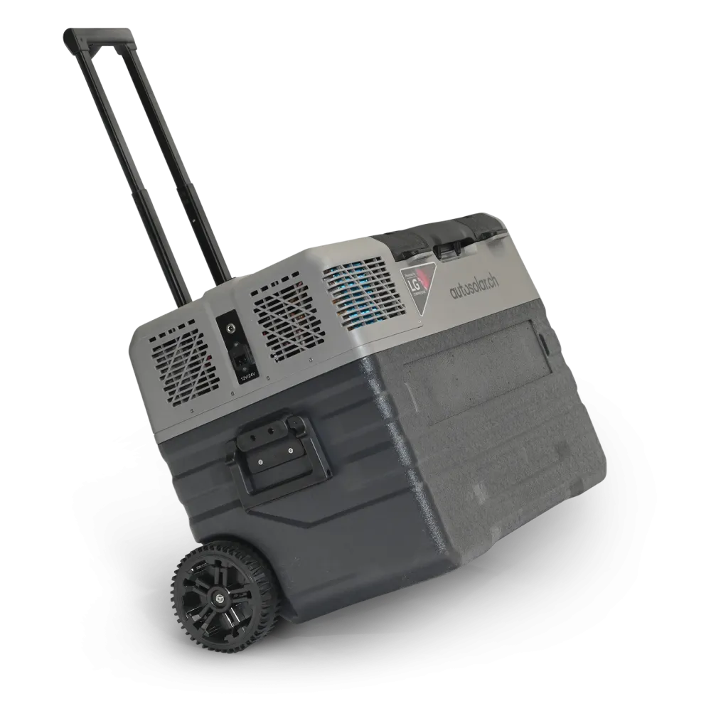 Kompressor Kühlbox 40l mit abnehmbaren Rollen und Griff- AutoSolar.ch Kompressor Kühlbox 40l mit abnehmbaren Rollen und Griff- AutoSolar.ch