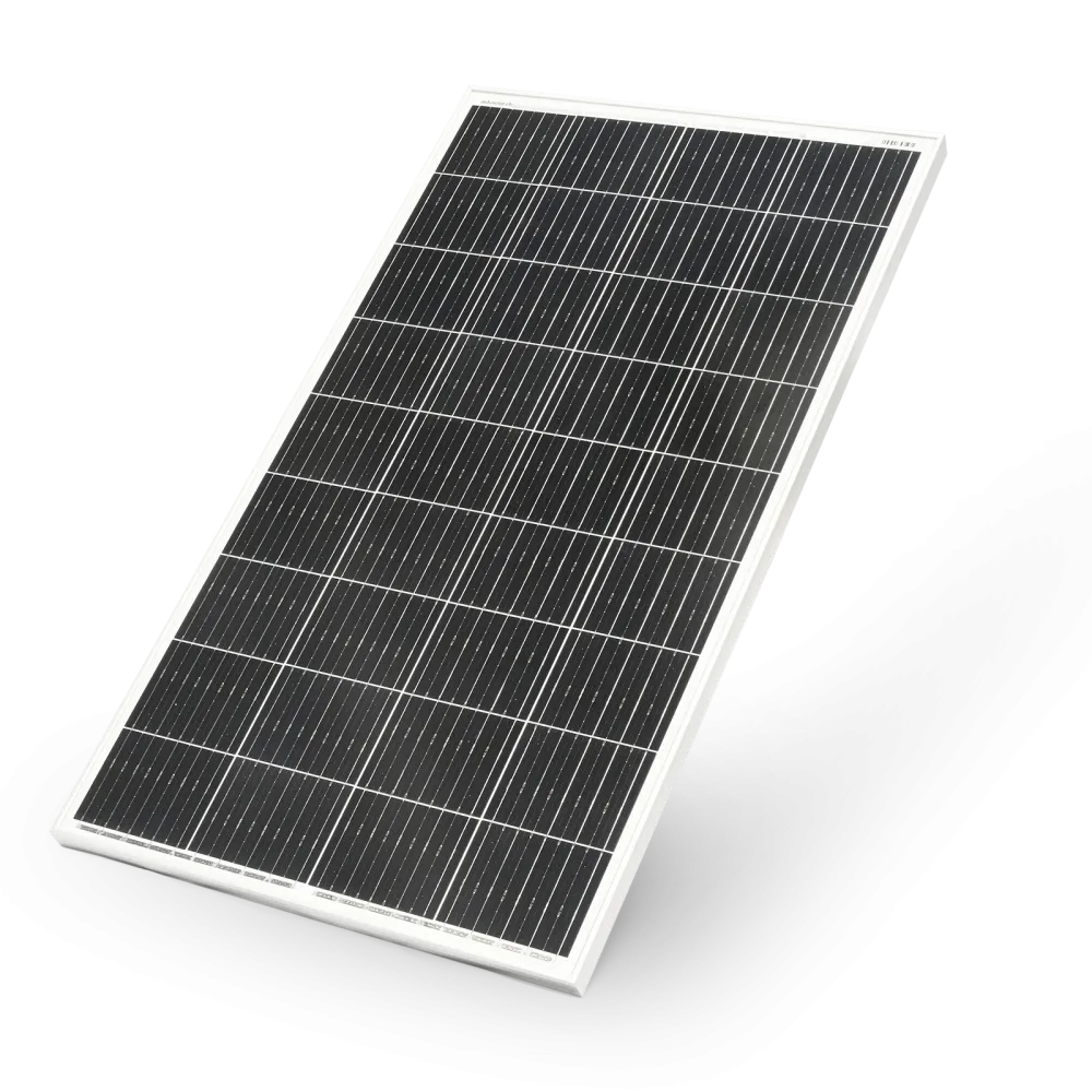 Monokristallines Solarpanel 160W - Solarmodul - Solarplatte 160 Watt mit Alurahmen