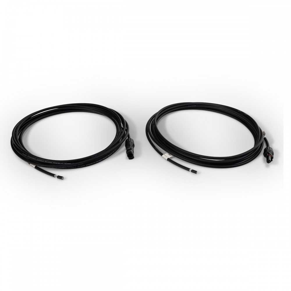 6mm² cable -- 2 x 6m - UV-resistant solar cable with 4th generation module connection (MC4) solar connectors