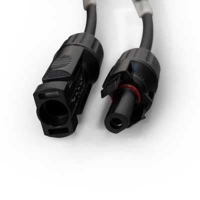6mm² cable -- 2 x 6m - UV-resistant solar cable with 4th generation module connection (MC4) solar connectors