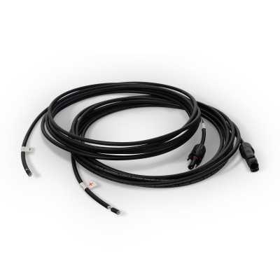 Solar cable 4mm² -- 2 x 5m - UV-resistant solar cable with 4th generation module connection (MC4) solar connectors